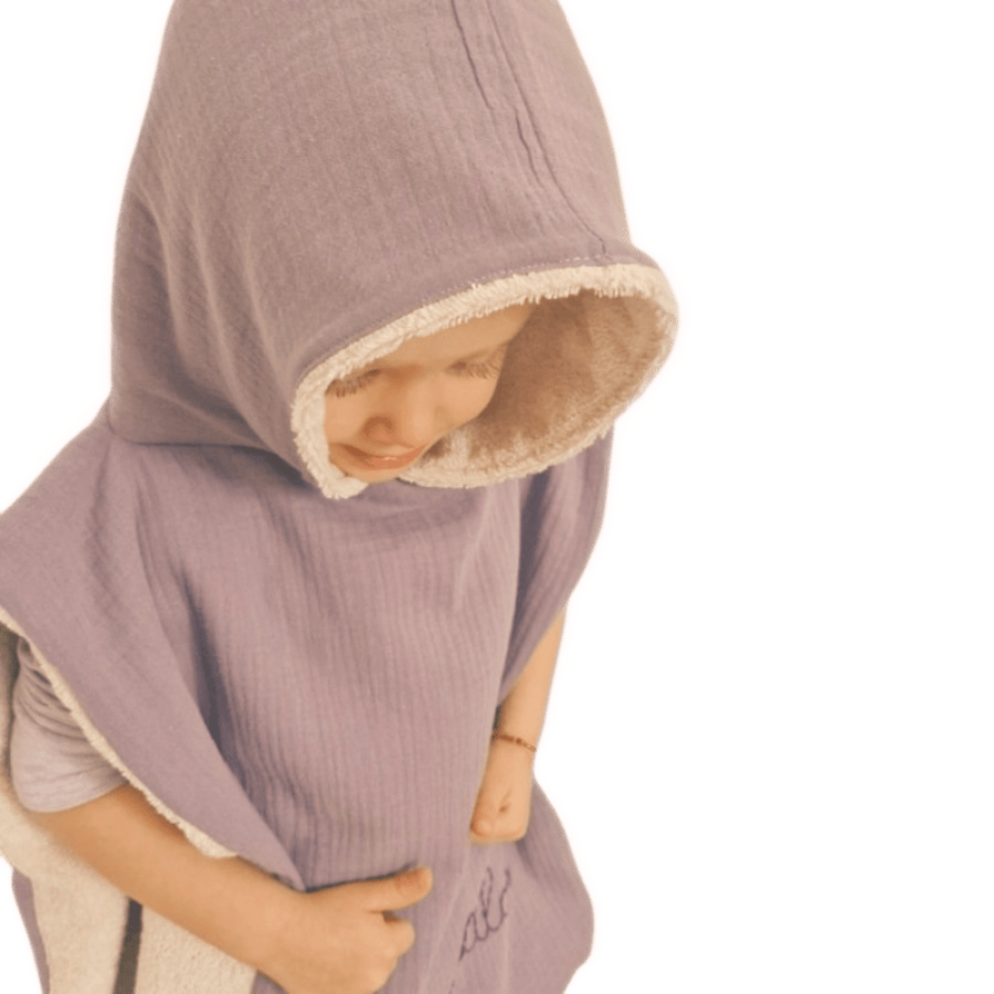 poncho de bain parme 3 ans
